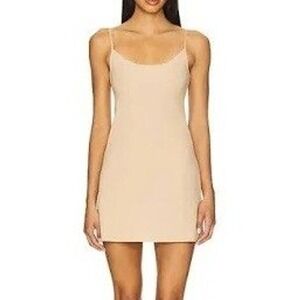 Commando Mini Cami Slip Womens M/L Beige Adjustable Straps Nylon Stretch Capsule